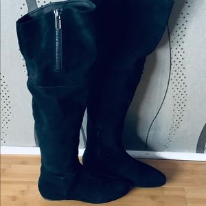 Sam Edelman Black suede Over The Knee Boots